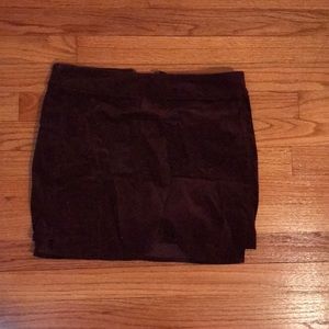 Mini skirt Velvet texture.